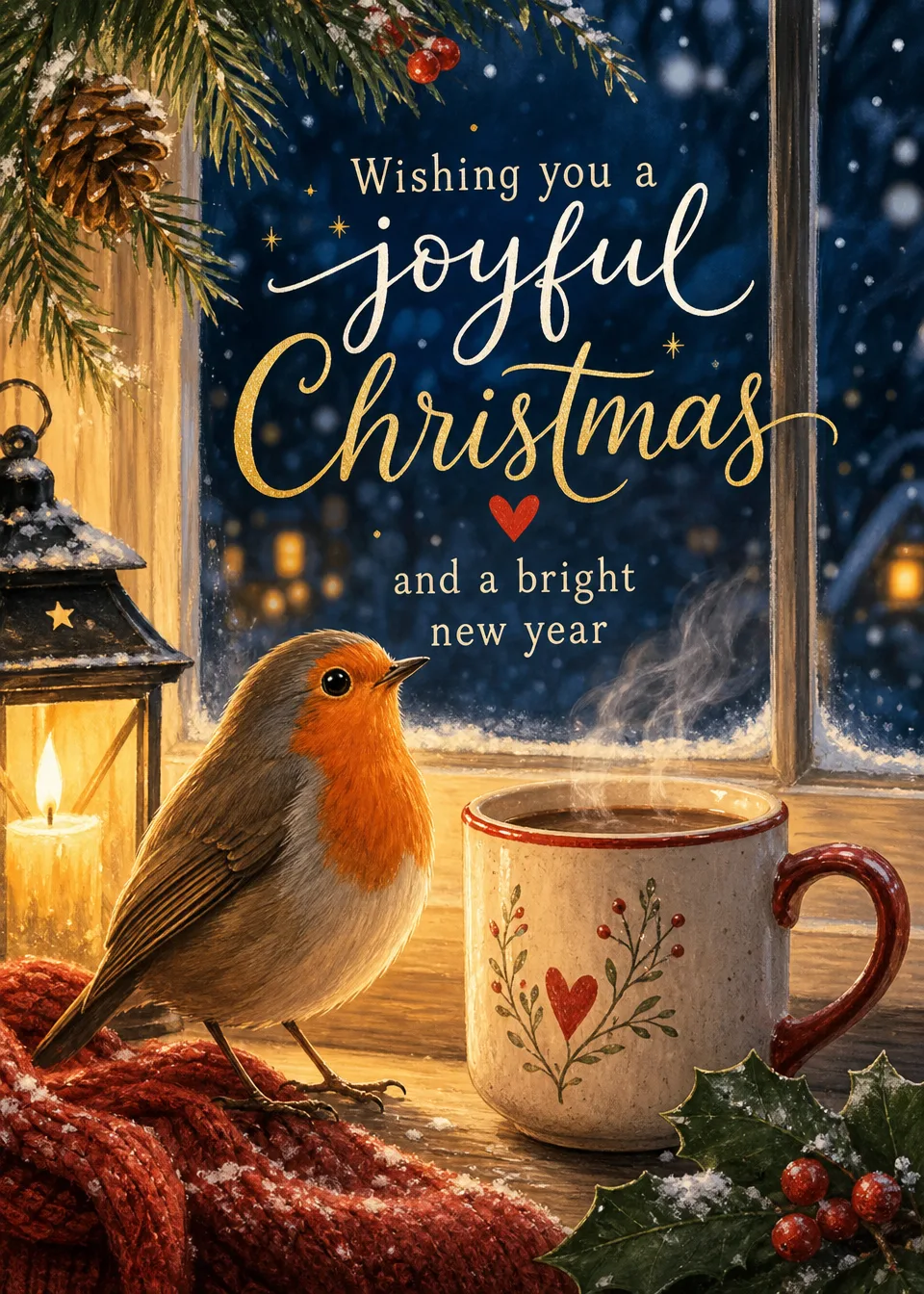 Christmas cards for colleagues, friends, and family. Invite everyone to add their own messages and make it personal.