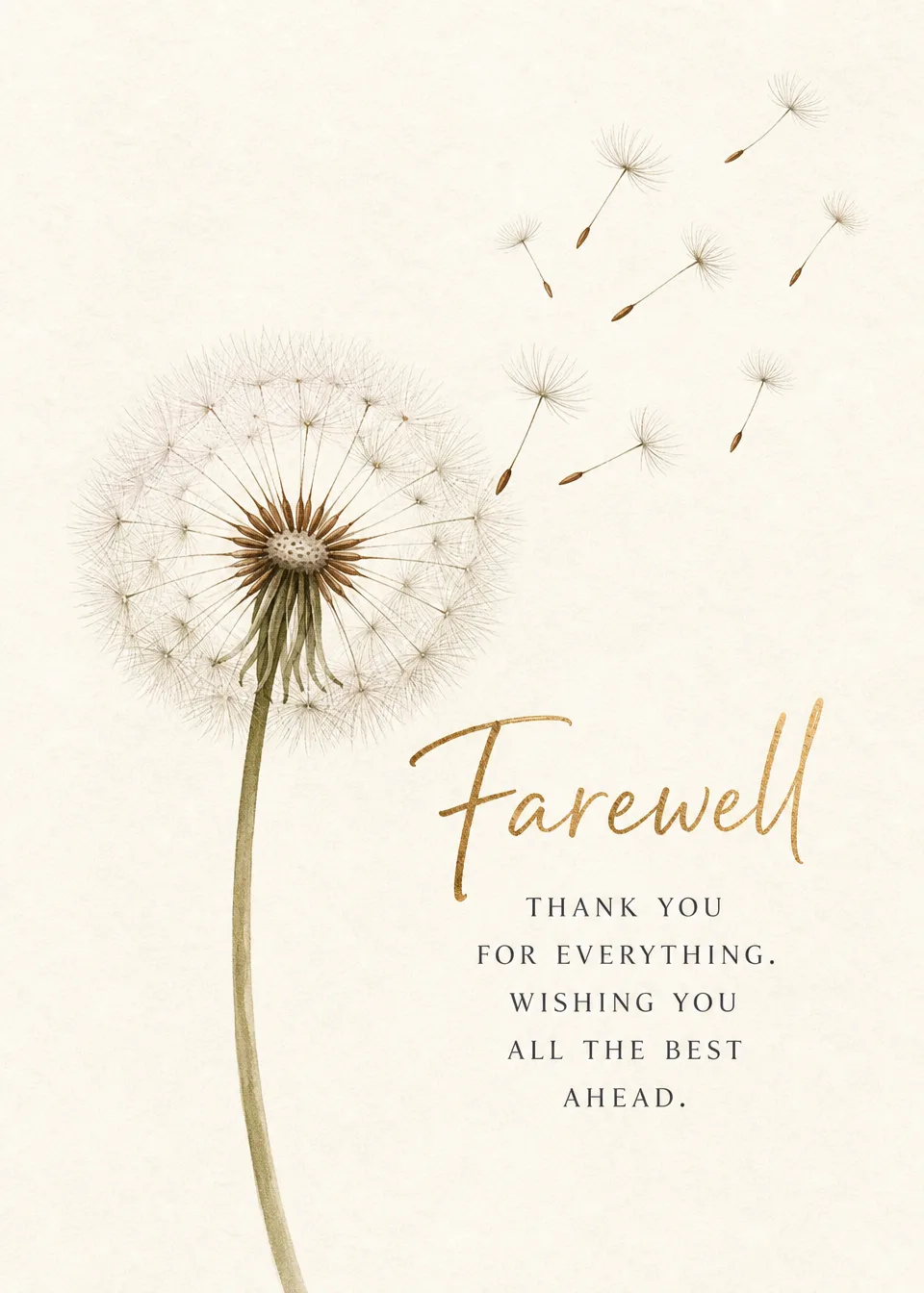 Leaving and goodbye cards for people moving on. Invite everyone to add their own messages and make it personal.