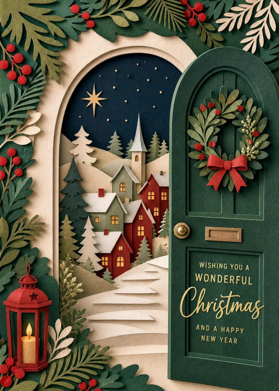 Christmas cards for colleagues, friends, and family. Invite everyone to add their own messages and make it personal.