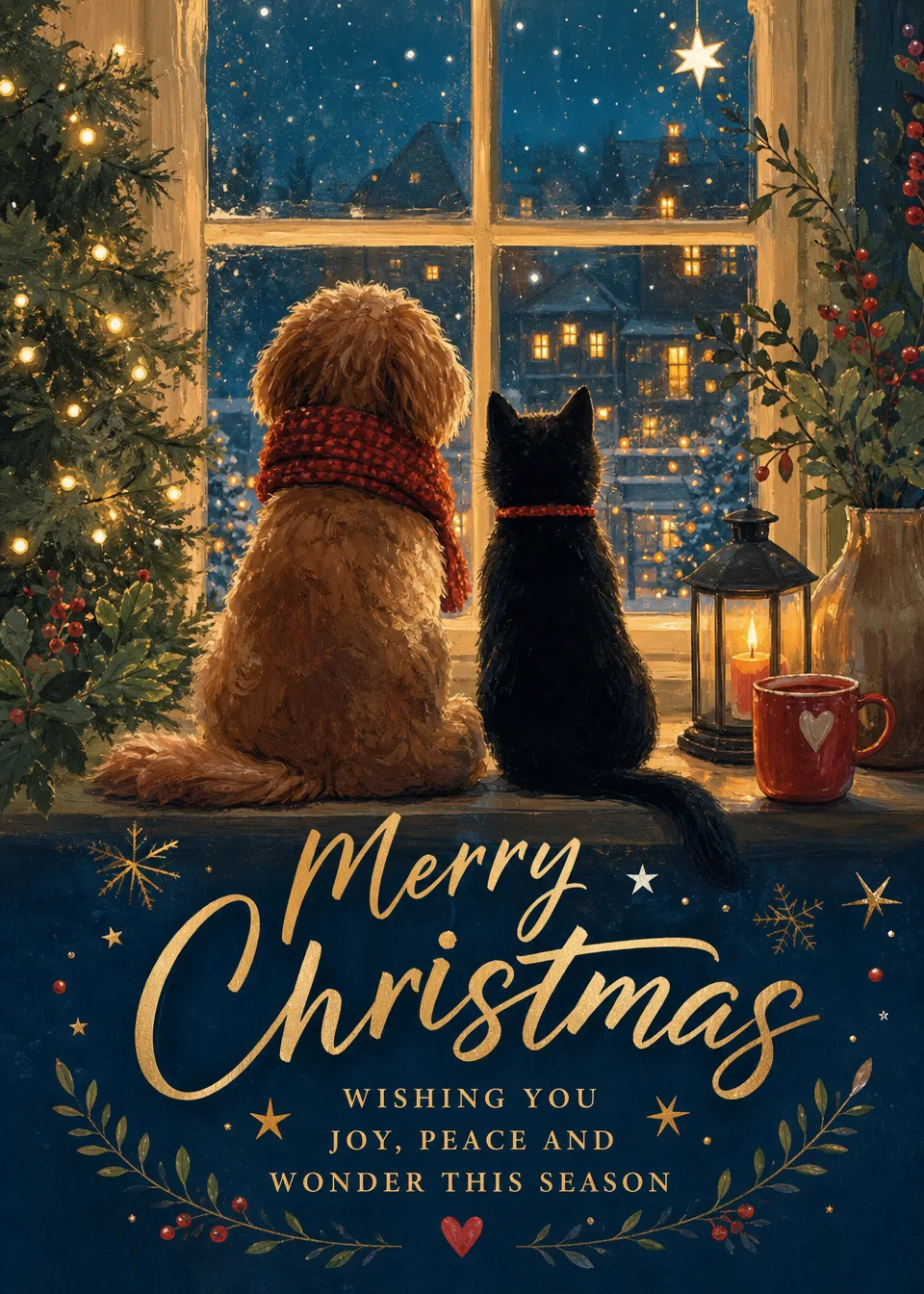 Christmas cards for colleagues, friends, and family. Invite everyone to add their own messages and make it personal.